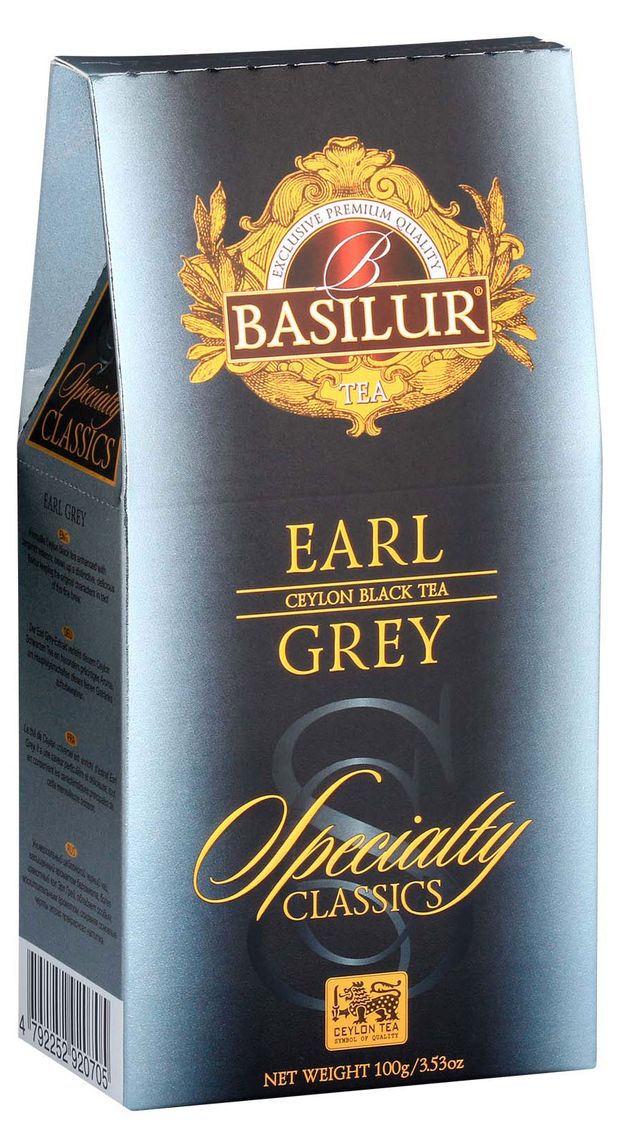 

Чай черный Basilur Earl Grey листовой с бергамотом 100 г