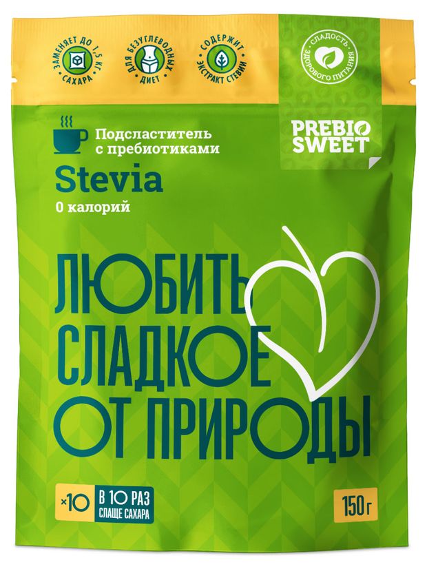 

Подсластитель столовый PrebiоSweet Stevia