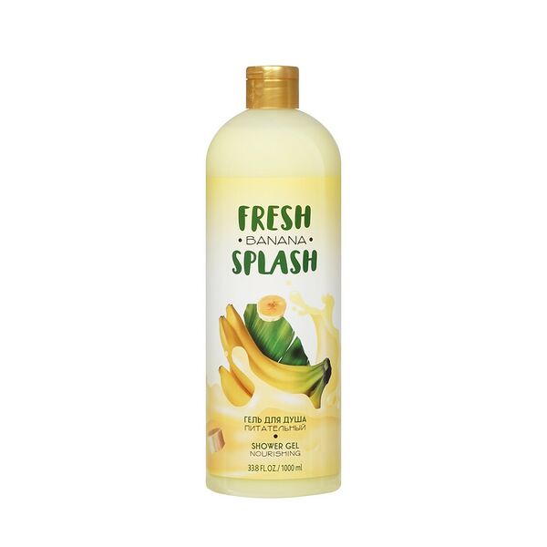 Гель для душа Fresh Splash питательный с ароматом банана 1 л