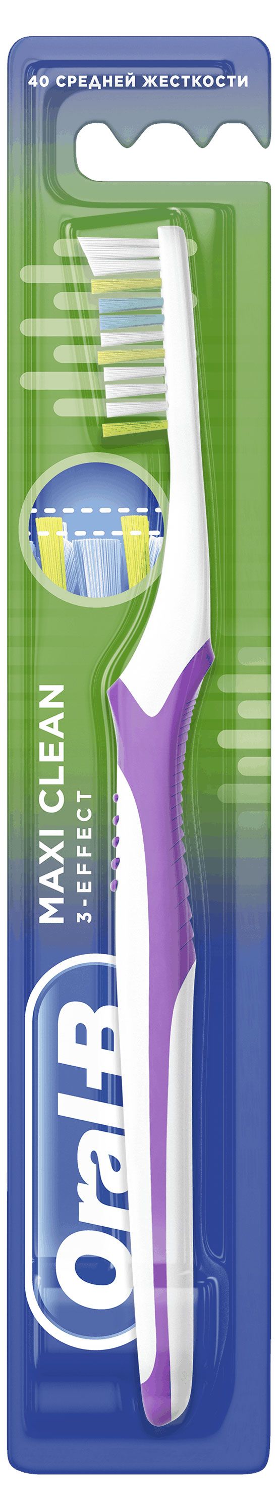 

Зубная щетка Oral-B Maxi Clean средней жесткости 1 шт., цвет в ассортименте