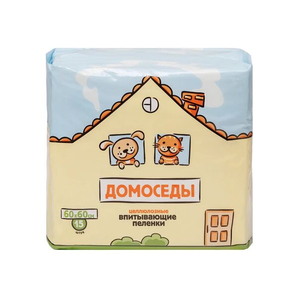 Пеленки Домоседы впитывающие 60х60см №15