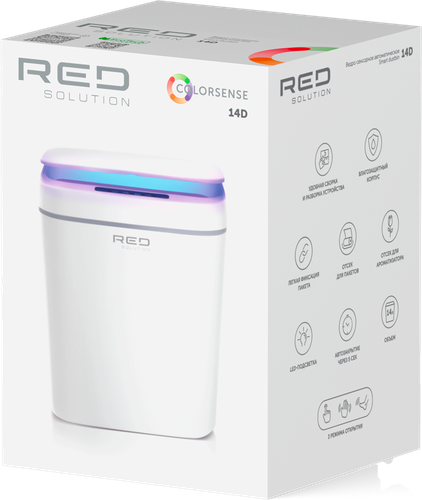 

Ведро RED SOLUTION COLORSENSE 14 л сенсорное автоматическое