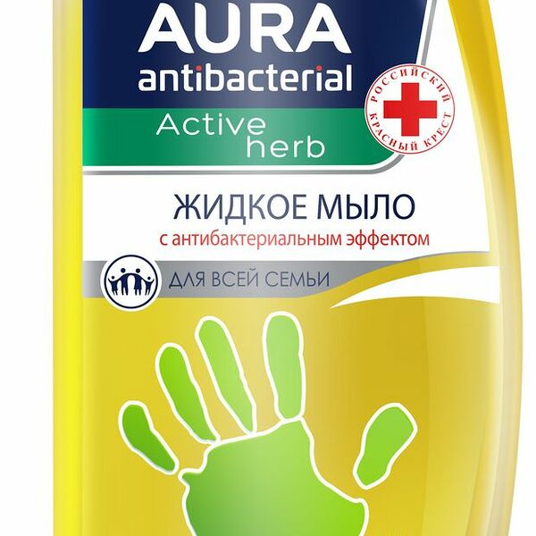 Мыло жидкое Aura антибактериальное увлажняющее с ромашкой 300 мл