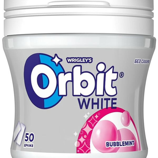 Жевательная резинка Orbit White Bubblemint 68г