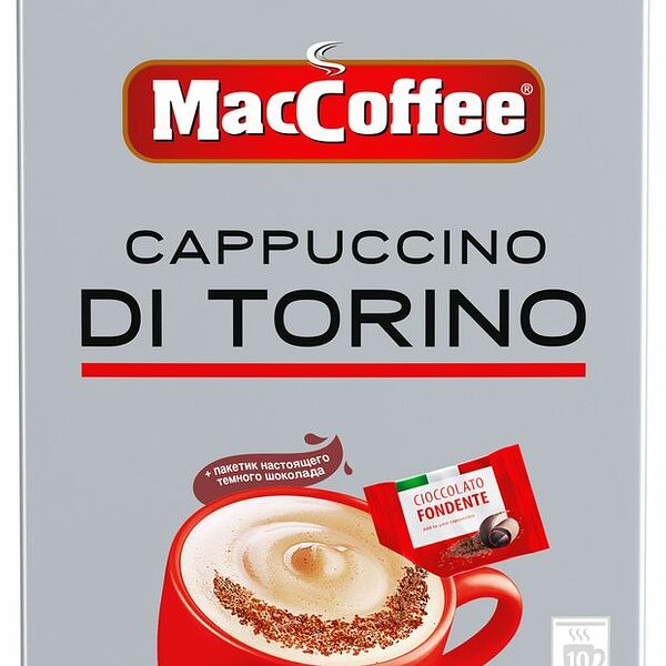 Напиток кофейный MacCoffee Cappuccino di Torino 3в1 25 г x 10 шт