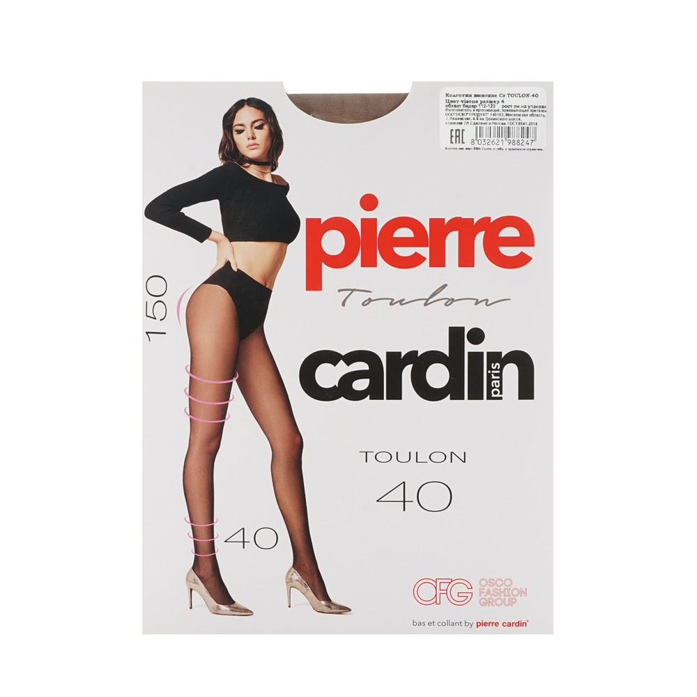 

Колготки Pierre Cardin Toulon 40 visone, размер 4