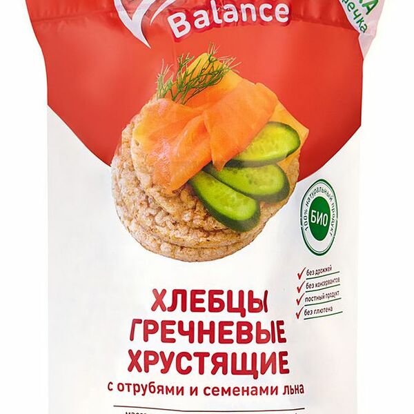 Хлебцы Гречневые Lope-Lope с отрубями и семенами льна 60 г