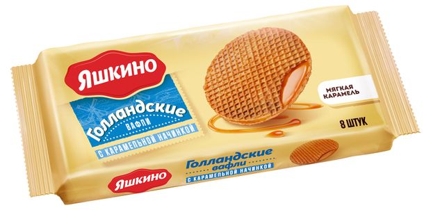 

Вафли Яшкино Голландские с карамельной начинкой 290 г
