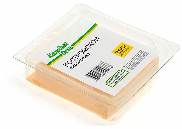 Сыр полутвердый Каждый день Костромской 45% нарезка 350 г