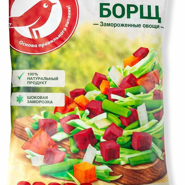 Борщ АШАН Красная птица замороженный