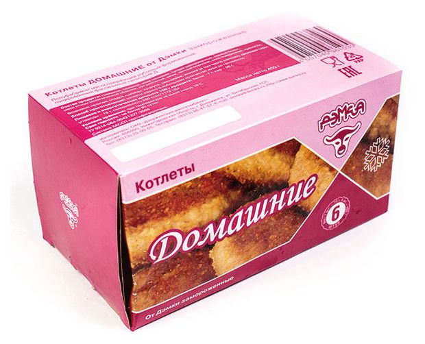 

Котлеты Дэмка Дзержинский мясокомбинат Домашние 450 г