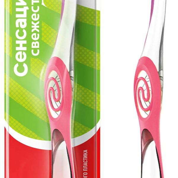 Зубная щетка Colgate Сенсация свежести средней жесткости, цвет в ассортименте 