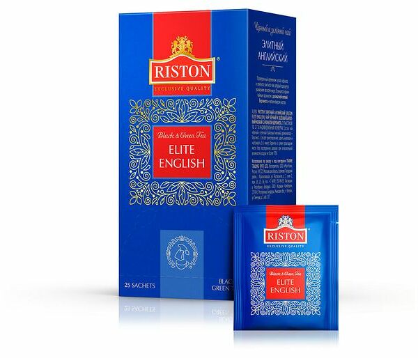 Чай черный и зеленый Riston Elite English 25x2 г