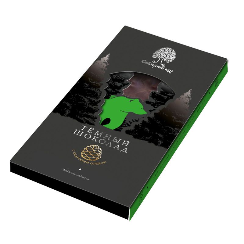 

Шоколад Сибирский кедр с кедровым орехом темный 100 г