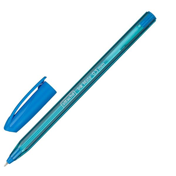Ручка шариковая Attache Ink Mate 0,5 мм синяя, толщина линии 0,3 мм, 10г