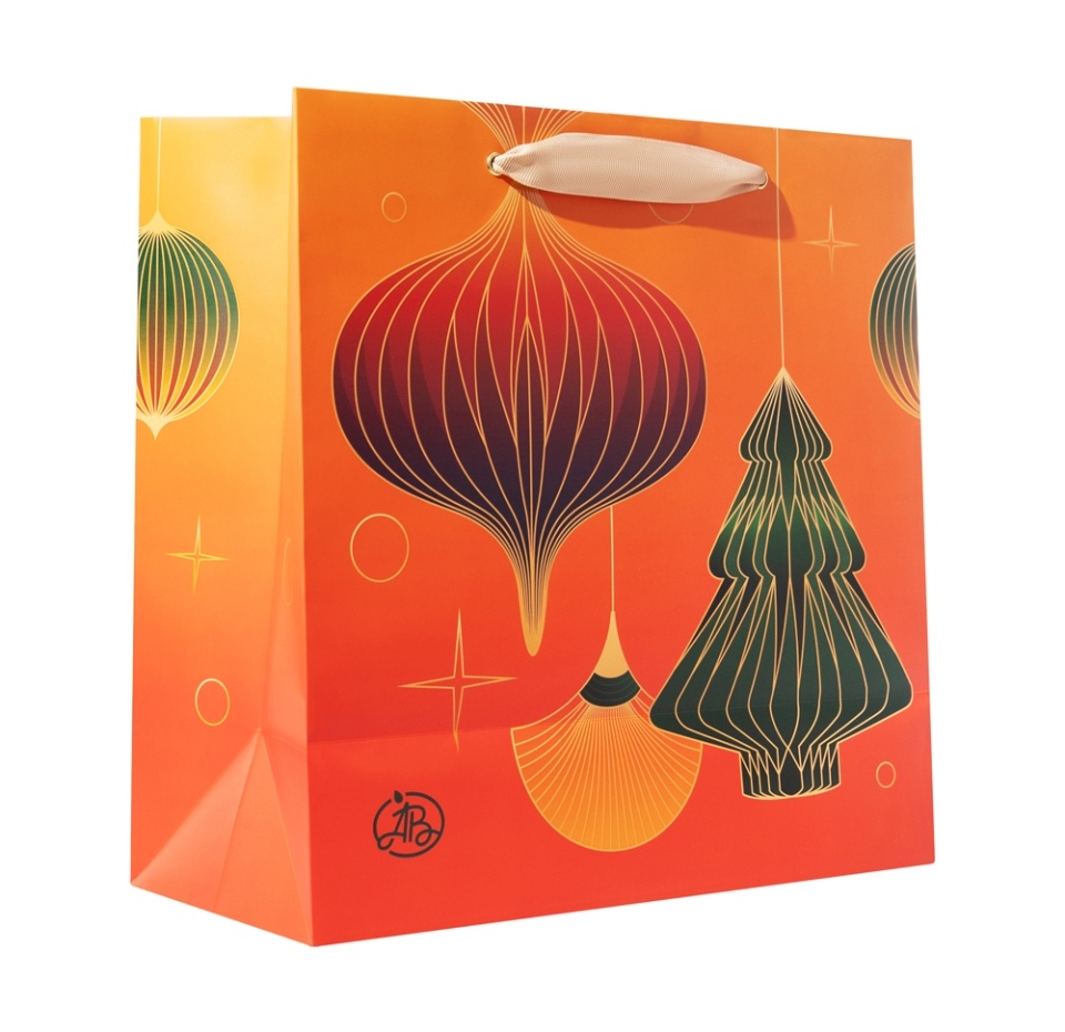 

Пакет подарочный Азбука вкуса Фонарики, 30х30х14 см