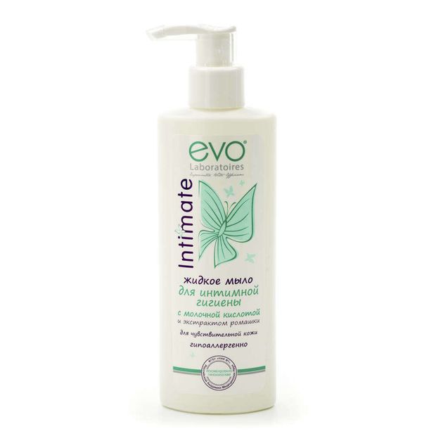 

Жидкое мыло Evo Intimate для интимной гигиены с молочной кислотой и экстрактом ромашки 200 мл