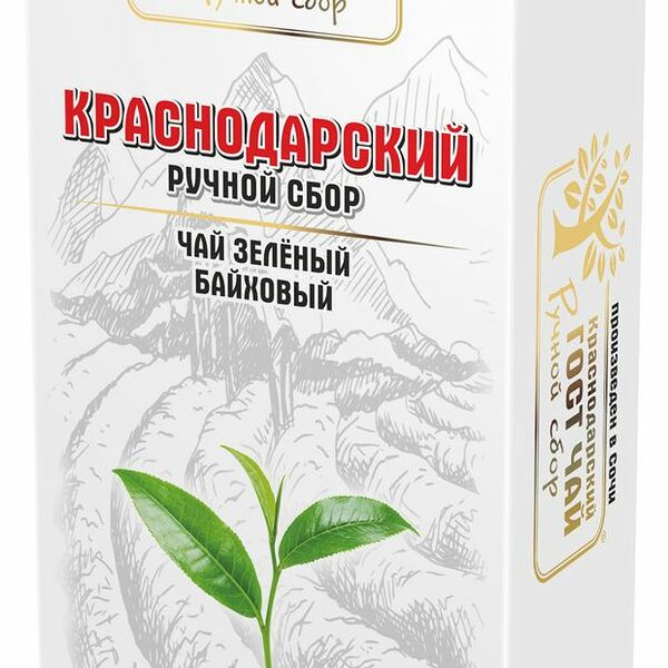 Чай Краснодарский Ручной сбор зеленый байховый 25x2г
