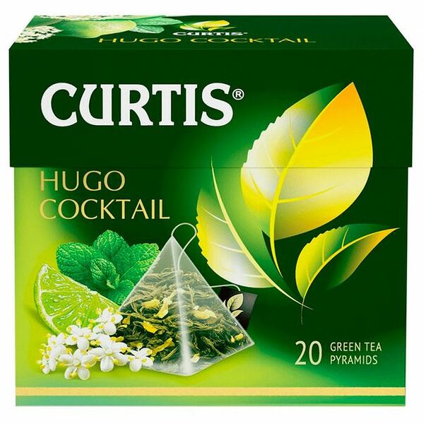 Чай зеленый Curtis Hugo Cocktail 20 пирамидок, 36г