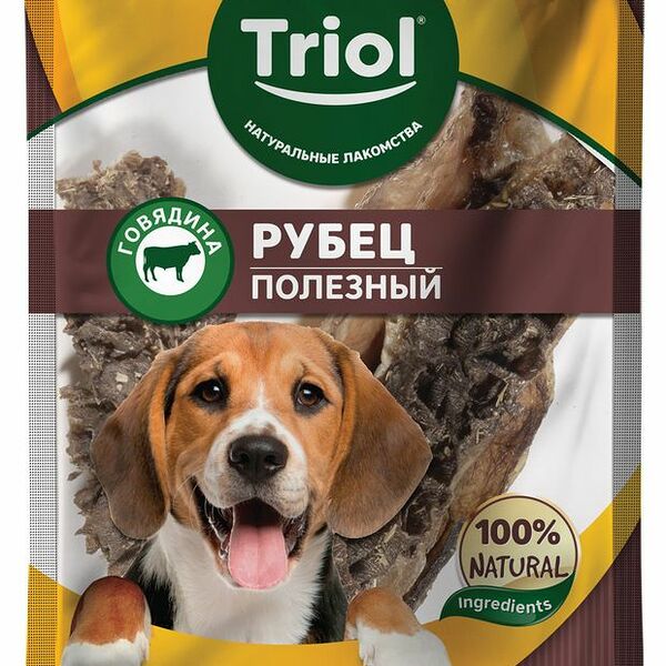 Лакомство для собак Triol Рубец говяжий полезный 30 г