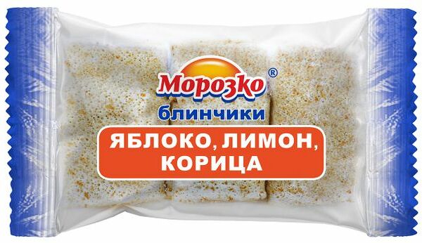 Блинчики Морозко Яблоко лимон и корица замороженные