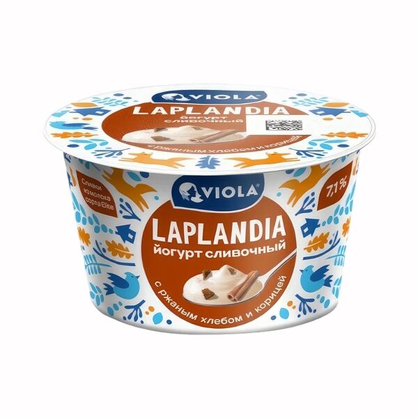 Йогурт cливочный Viola Laplandia с наполнителем 