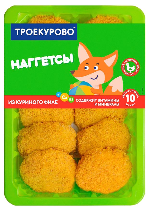 

Наггетсы Троекурово из куриного филе охлажденные 350 г