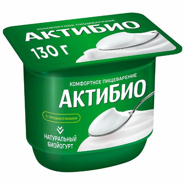 Йогурт АктиБио натуральный 3,5% 130 г