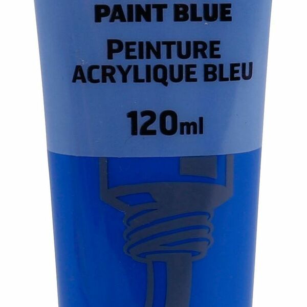 Краска акриловая АШАН Красная птица синяя 120мл