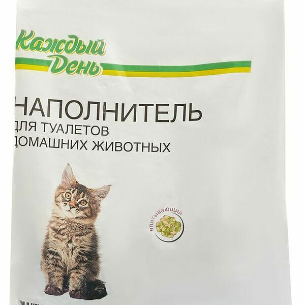 Наполнитель для кошачьего туалета Каждый День впитывающий