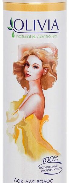 Лак для волос Olivia с экстрактом жожоба Сильная фиксация