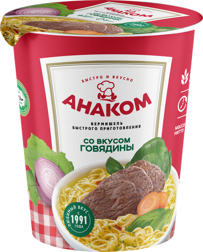 

Суп-лапша Анаком говядина 50 г