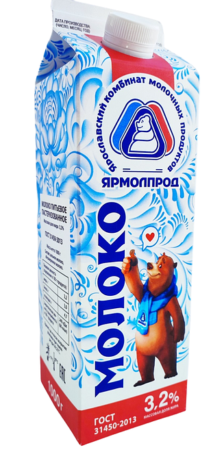 

Молоко Ярмолпрод питьевое пастеризованное 3.2%, 1 кг