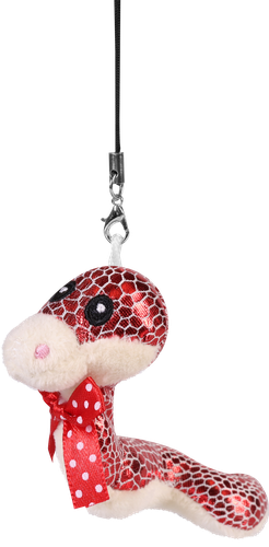 

Брелок Homeclub Символ года Змейка в бабочке блестящая 10 cм 1 шт. дизайн в ассортименте