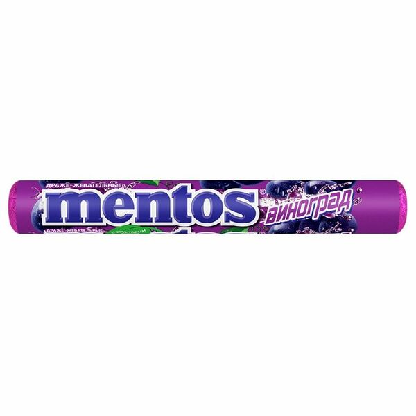 Драже Mentos со вкусом винограда, 37.5г