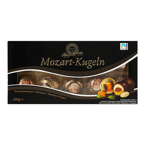 Конфеты Henry Lambertz с марципаном, фисташкой и нугой, покрытые молочным и тёмным шоколадом, 200г