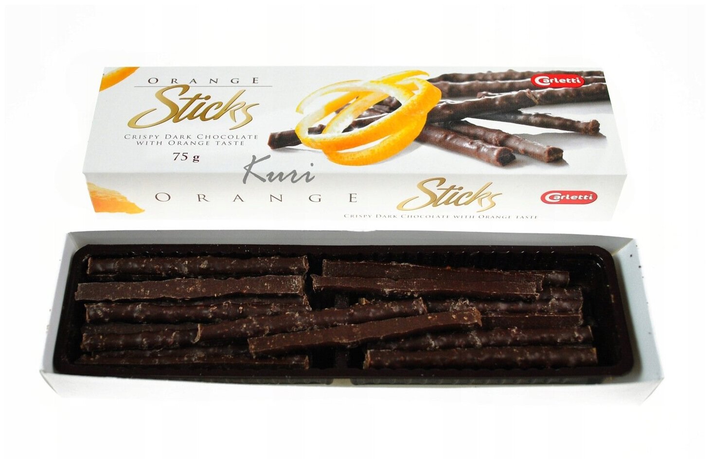 

Палочки шоколадные Carletti Апельсин, 75 г