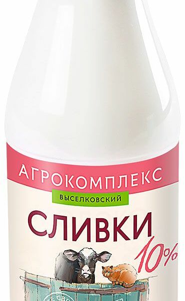 Сливки Агрокомплекс 10% 400мл