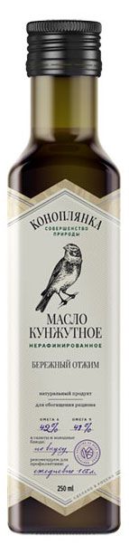 

Масло кунжутное Коноплянка нерафинированное