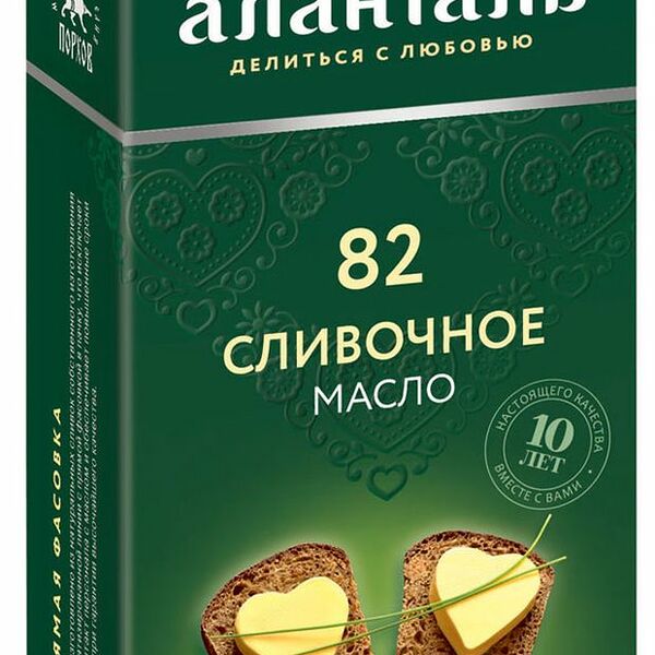 Масло сливочное Аланталь 82.5%