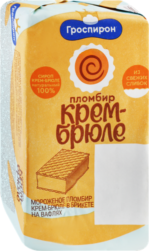 

Мороженое Гроспирон Крем-брюле на вафлях 15% 90 г