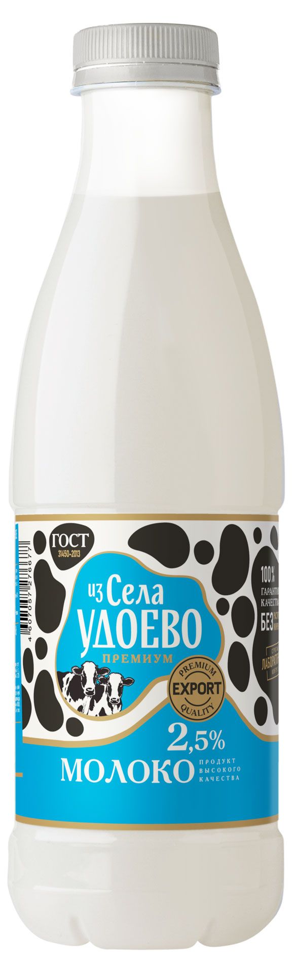 

Молоко пастеризованное Из Села Удоево 2.5% 835 мл
