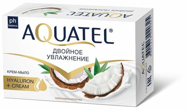 Крем-мыло туалетное Aquatel кокосовое молочко