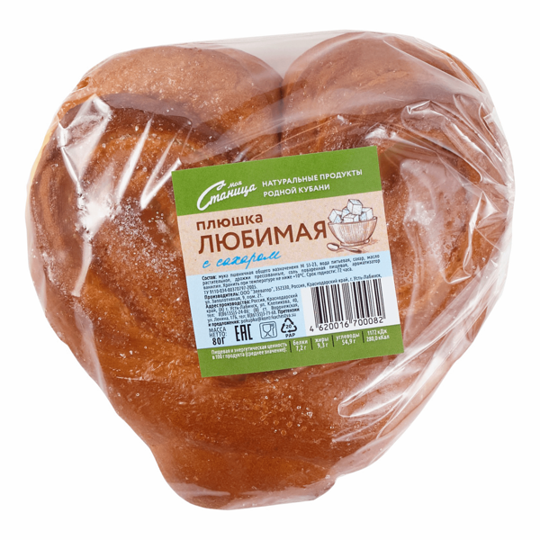 Плюшка Моя Станица Любимая с сахаром 80 г