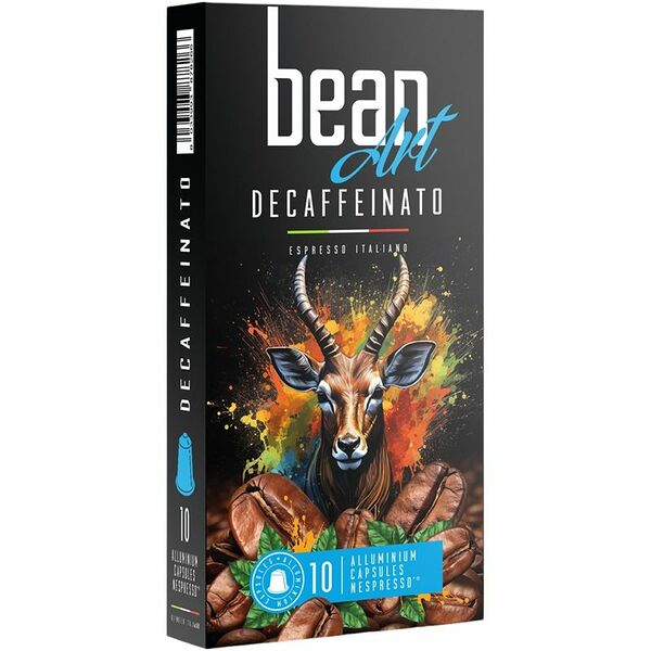 Кофе в капсулах Bean Art Decaffeinato жареный молотый без кофеина 10 шт.