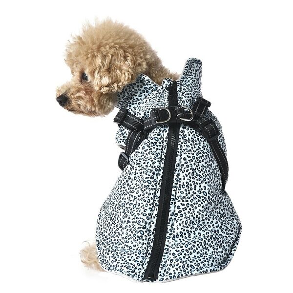 Куртка со шлейкой для собак FOXIE Noise L (длина спины 40см, обхват груди 57-63см) разноцветная