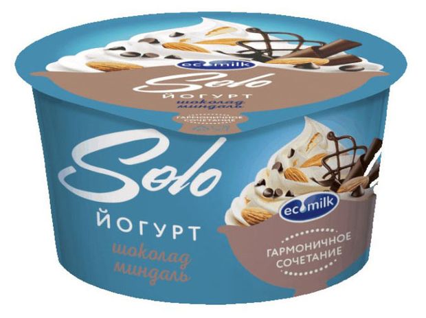 

Йогурт Экомилк Solo Шоколад-миндаль 4.2% 130 г