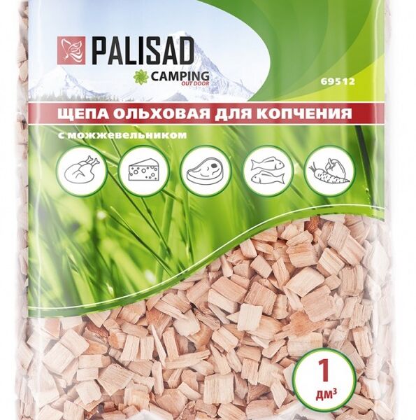 Щепа для копчения ольховая с можжевельником Palisad Camping