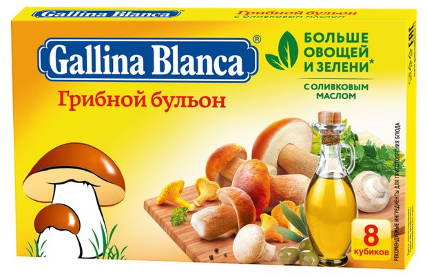 

Грибной бульон Gallina Blanca растворимый 80 г