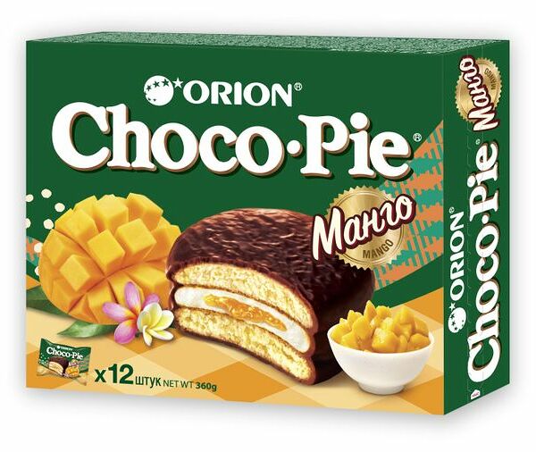 Пирожное Choco Pie Orion Манго 360 г